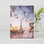 Parijs Feestdagenkaart (Staand voorkant)