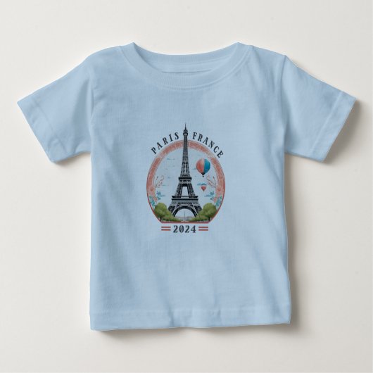 Parijs Frankrijk 2024 Baby T-shirts, Parijs Frankr (Voorkant)