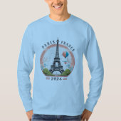 Parijs Frankrijk 2024 Mannen T-shirt (Voorkant)