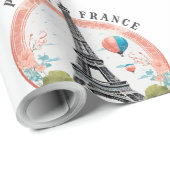 Parijs Frankrijk 2024 Wrapping Papers, Eiffeltoren Cadeaupapier (Rol Hoek)
