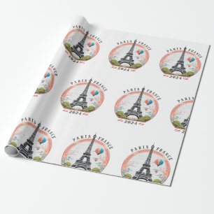 Parijs Frankrijk 2024 Wrapping Papers, Eiffeltoren Cadeaupapier