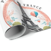 Parijs Frankrijk 2024 Wrapping Papers, Eiffeltoren Cadeaupapier (Rol Hoek)