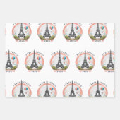 Parijs Frankrijk 2024 Wrapping Papers, Eiffeltoren Inpakpapier Vel (Voorkant)