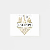 Parijs Frankrijk Art Deco Aesthetics Post-it® Notes (Voorkant)