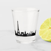 Parijs Frankrijk beroemde steden skyline Shot Glas (Voorkant)