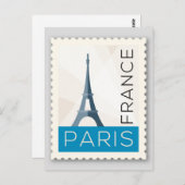 Parijs Frankrijk Briefkaart (Voorkant / Achterkant)