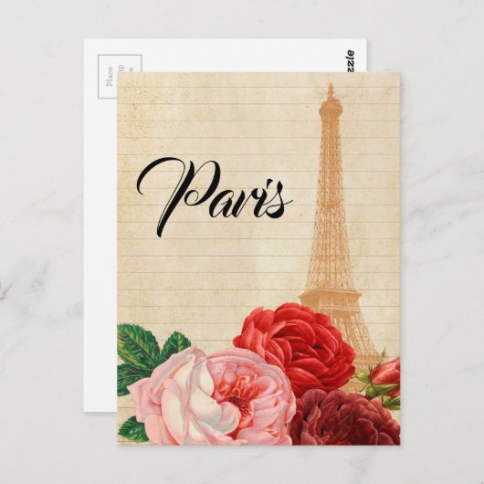 Parijs Frankrijk Briefkaart (Voorkant / Achterkant)