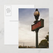 Parijs, Frankrijk Briefkaart (Voorkant / Achterkant)