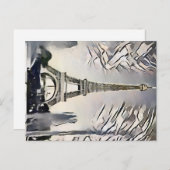 Parijs, Frankrijk Briefkaart (Voorkant / Achterkant)