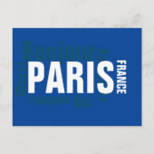 Parijs, Frankrijk Briefkaart (Voorkant)