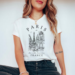 Parijs Frankrijk –  De lichtstad  T-shirt