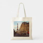 Parijs. Frankrijk. Eiffelbloem. Tote Bag (Achterkant)