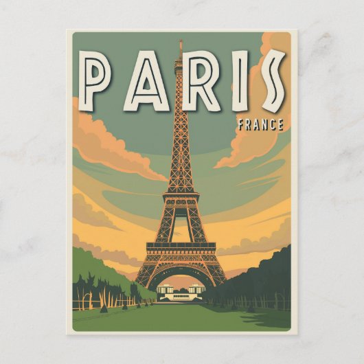 Parijs Frankrijk Eiffeltoren Briefkaart (Voorkant)