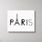 Parijs, Frankrijk | Eiffeltoren Canvas Afdruk (Voorkant)