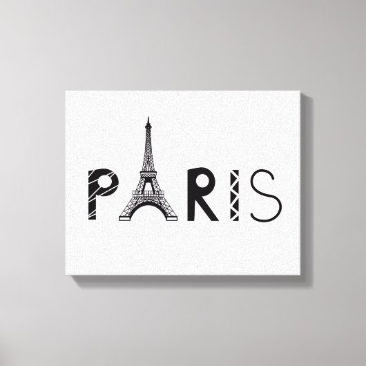 Parijs, Frankrijk | Eiffeltoren Canvas Afdruk (Voorkant)