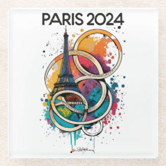 Parijs Frankrijk Eiffeltoren Gift Glazen Onderzetter