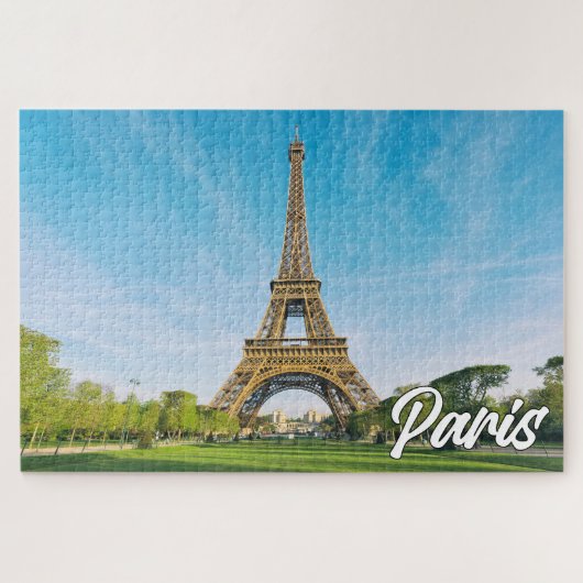 Parijs, Frankrijk | Eiffeltoren Legpuzzel (Horizontaal)