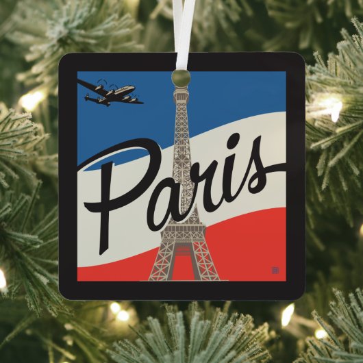 Parijs Frankrijk | Eiffeltoren Metalen Ornament (Insitu)