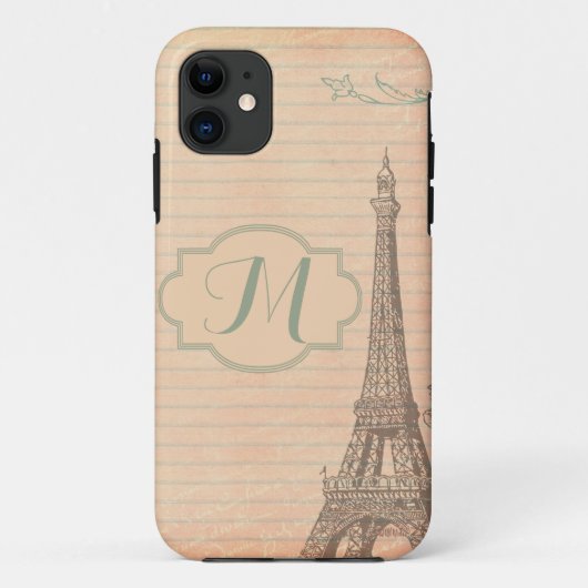Parijs Frankrijk Eiffeltoren Monogram IPHONE 5 Hoe Case-Mate iPhone Case (Achterkant)