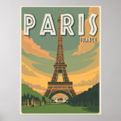 Parijs Frankrijk Eiffeltoren Poster (Voorkant)