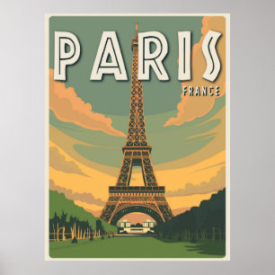 Parijs Frankrijk Eiffeltoren Poster