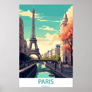 Parijs Frankrijk, Eiffeltoren Reis Muurposter Poster