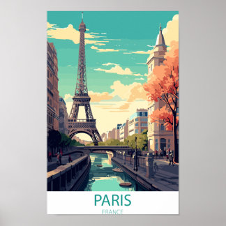 Parijs Frankrijk, Eiffeltoren Reis Muurposter Poster