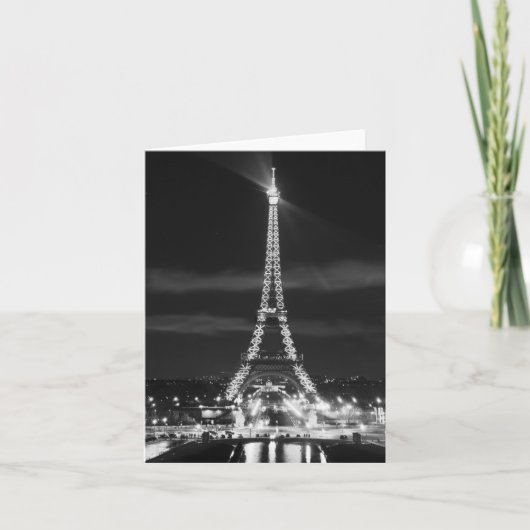 PARIJS Frankrijk EIFFELTOREN Stad van Licht Kaart (Voorkant)