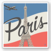 Parijs Frankrijk | Eiffeltoren Sticker (Voorkant)