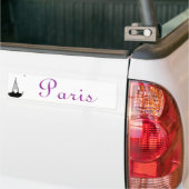 Parijs-, Frankrijk- en eiffeltoren Bumpersticker (Op Truck)