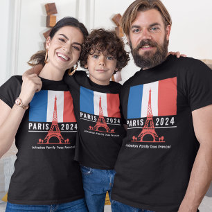 Parijs Frankrijk Familie Vakantie Souvenir T-shirt