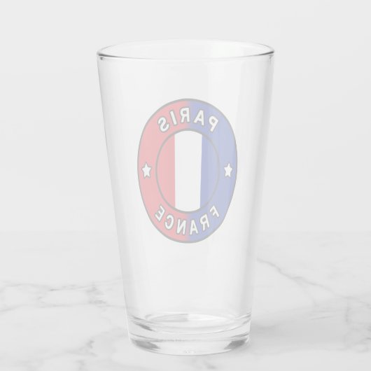 Parijs Frankrijk Glas (Achterkant)