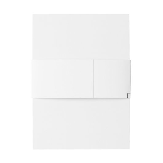 Parijs, Frankrijk Huwelijk | Gestileerde skyline m Uitnodigingen Wikkel (Achterkant Voorbeeld)