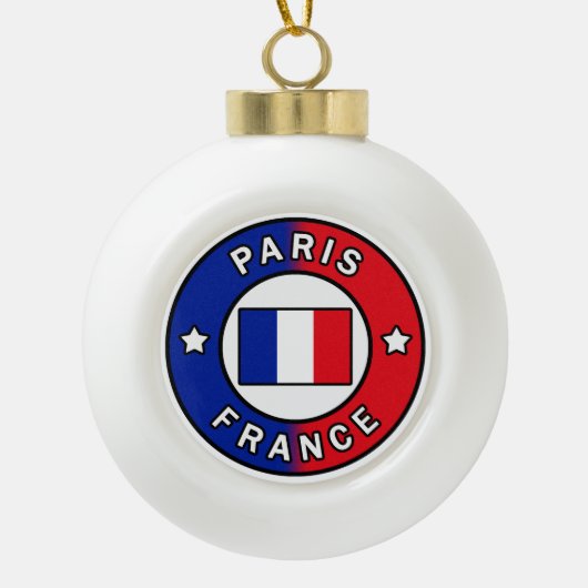 Parijs Frankrijk Keramische Bal Ornament (Voorkant)