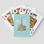 Parijs Frankrijk Landmarks Eiffeltoren Pokerkaarten (Achterkant)