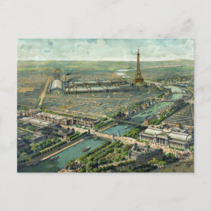 Parijs Frankrijk Landschap 1889 Briefkaart