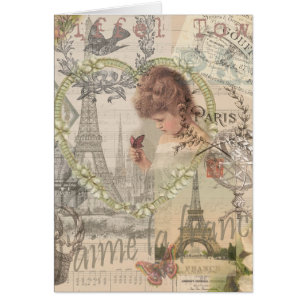 Parijs Frankrijk  meisje Eiffel