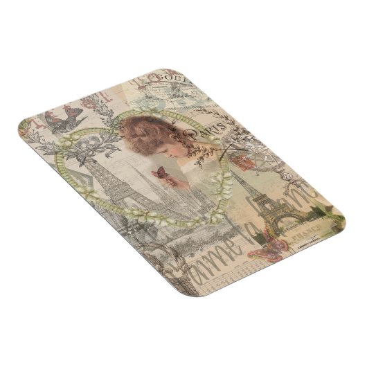 Parijs Frankrijk meisje Eiffel Magneet (Rechterzijde)