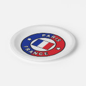 Parijs Frankrijk Papieren Bordje (Gekanteld)