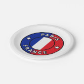 Parijs Frankrijk Papieren Bordje (Gekanteld)