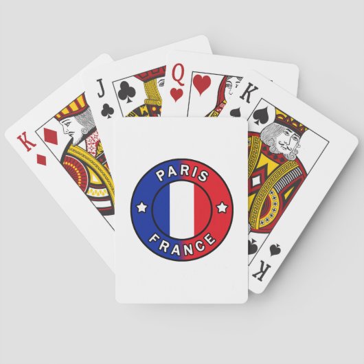 Parijs Frankrijk Pokerkaarten (Achterkant)