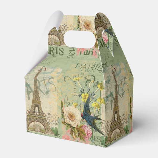 Parijs Frankrijk Reizen  Antiek kunstschilderkunst Bedankdoosjes (Achterkant)