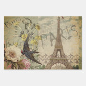 Parijs Frankrijk Reizen  Antiek kunstschilderkunst Inpakpapier Vel (Voorkant 3)