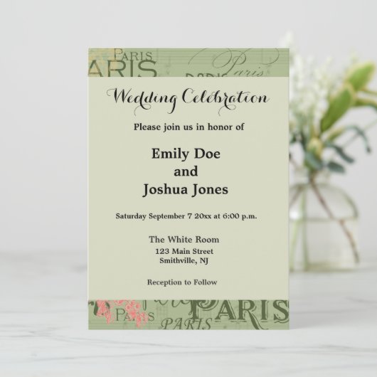 Parijs Frankrijk Reizen  Antiek kunstschilderkunst Kaart (Staand voorkant)