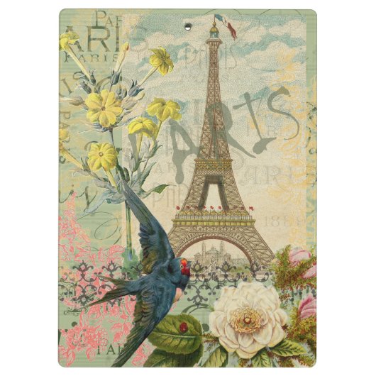 Parijs Frankrijk Reizen Antiek kunstschilderkunst Klembord (Achterkant)