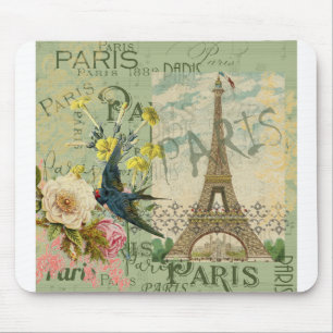 Parijs Frankrijk Reizen Antiek kunstschilderkunst Muismat