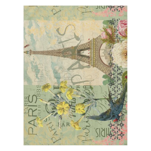 Parijs Frankrijk Reizen  Antiek kunstschilderkunst Tafelkleed (Voorkant)