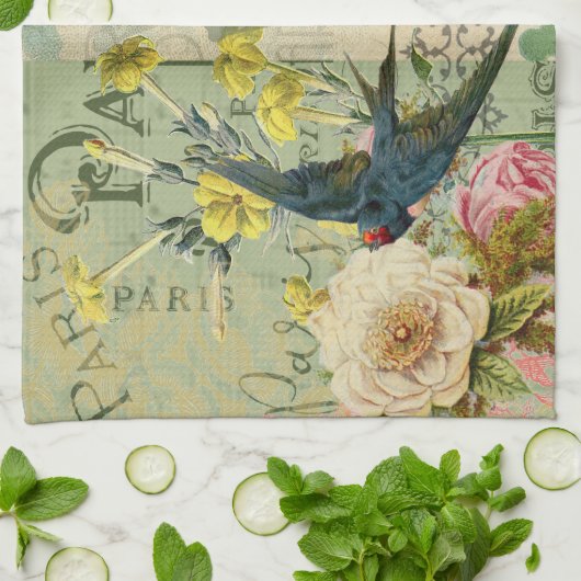 Parijs Frankrijk Reizen  Antiek kunstschilderkunst Theedoek (Gevouwen)