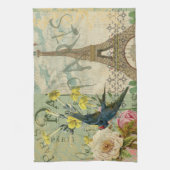 Parijs Frankrijk Reizen  Antiek kunstschilderkunst Theedoek (Verticaal)