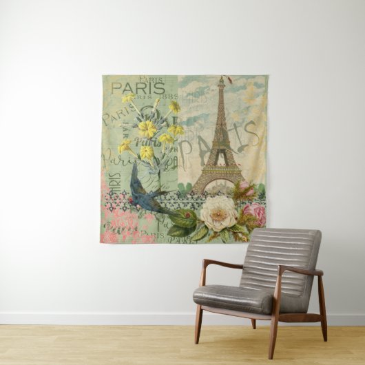 Parijs Frankrijk Reizen  Antiek kunstschilderkunst Wandkleed (In situ)